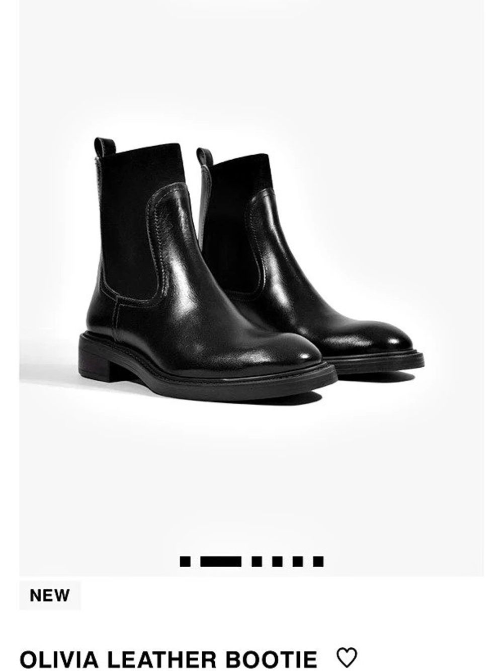 Schutz Olivia Leather Chelsea Bootie Black
NWT